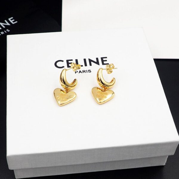 réplica,joyas,joyería,1:1,replica,fake,lujo,barato Pendientes de amor Celine Arco de Triunfo (97EF)