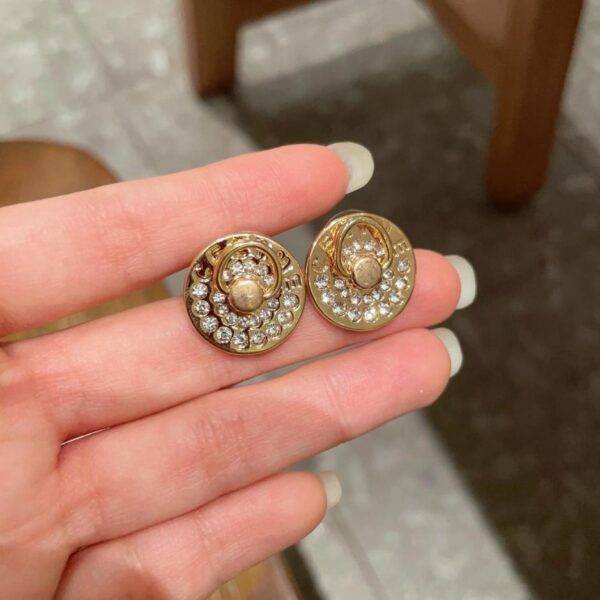 réplica,joyas,joyería,1:1,replica,fake,lujo,barato Pendientes Celine material latón (0FD2)