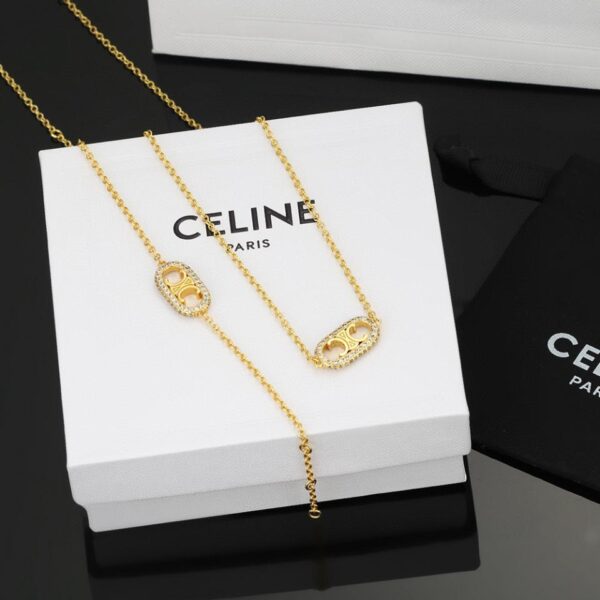 réplica,joyas,joyería,1:1,replica,fake,lujo,barato Pendientes Celine de latón (F1EA)