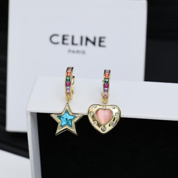 réplica,joyas,joyería,1:1,replica,fake,lujo,barato Pendientes asimétricos Celine Arc de Triomphe (7C0B)