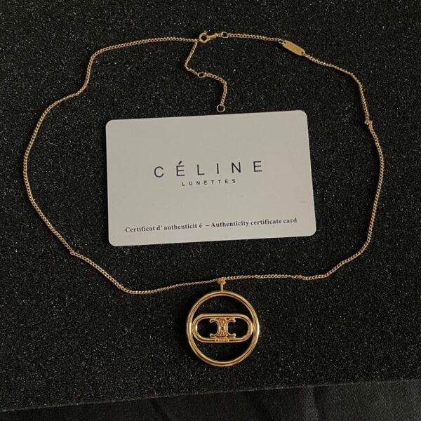 réplica,joyas,joyería,1:1,replica,fake,lujo,barato Collar Celine.(7CB0)