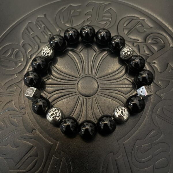 réplica,joyas,joyería,1:1,replica,fake,lujo,barato [Calidad de mostrador] Pulsera retro clásica nueva con corazones cromados (4239)