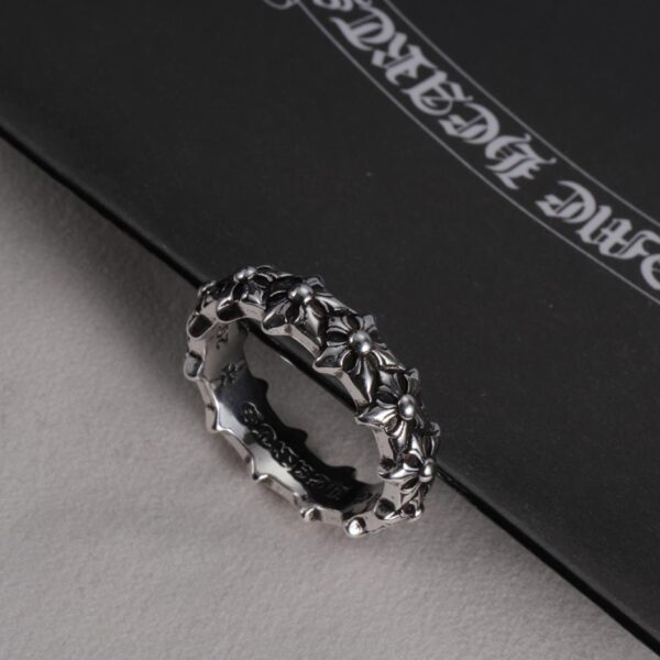 réplica,joyas,joyería,1:1,replica,fake,lujo,barato Anillo de corazones cromados(5C22)