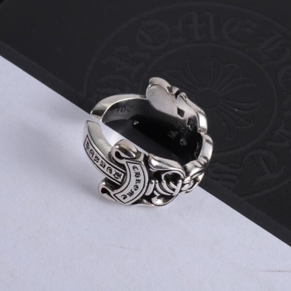 réplica,joyas,joyería,1:1,replica,fake,lujo,barato Anillo de corazones cromados(DA47)