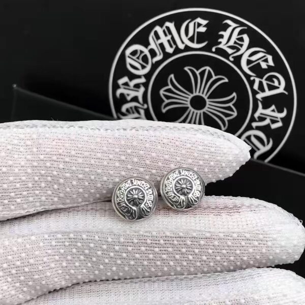 réplica,joyas,joyería,1:1,replica,fake,lujo,barato Pendientes Cruz Corazón Cuervo para Hombre y Mujer (4131)