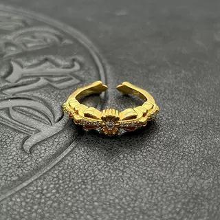 réplica,joyas,joyería,1:1,replica,fake,lujo,barato Collar con alfiler de 22 quilates con corazón de cuervo (986C)