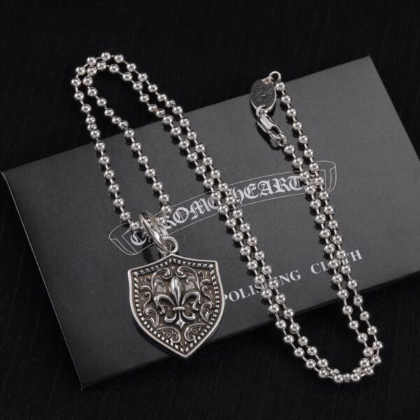 réplica,joyas,joyería,1:1,replica,fake,lujo,barato Collar Corazones Cromados(72EE)