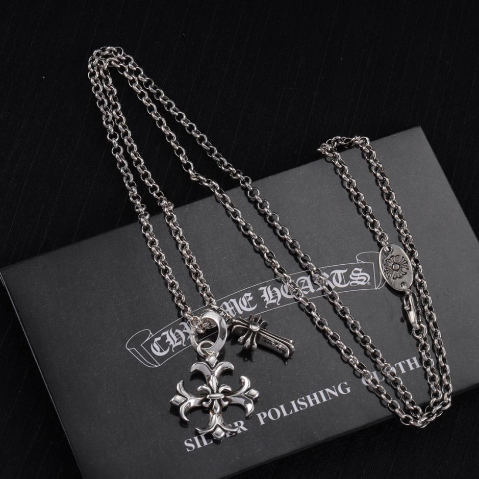 réplica,joyas,joyería,1:1,replica,fake,lujo,barato réplica,joyas,joyería,1:1,replica,fake,lujo,barato Collar de corazones cromados (FC8E)