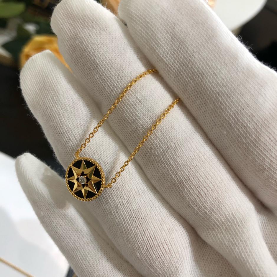 réplica,joyas,joyería,1:1,replica,fake,lujo,barato réplica,joyas,joyería,1:1,replica,fake,lujo,barato Collar Dior con brújula y estrella de ocho puntas (0A91)