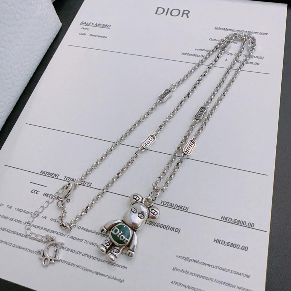réplica,joyas,joyería,1:1,replica,fake,lujo,barato réplica,joyas,joyería,1:1,replica,fake,lujo,barato Collar DIOR Nuevo estilo de pareja de mostrador (1899)