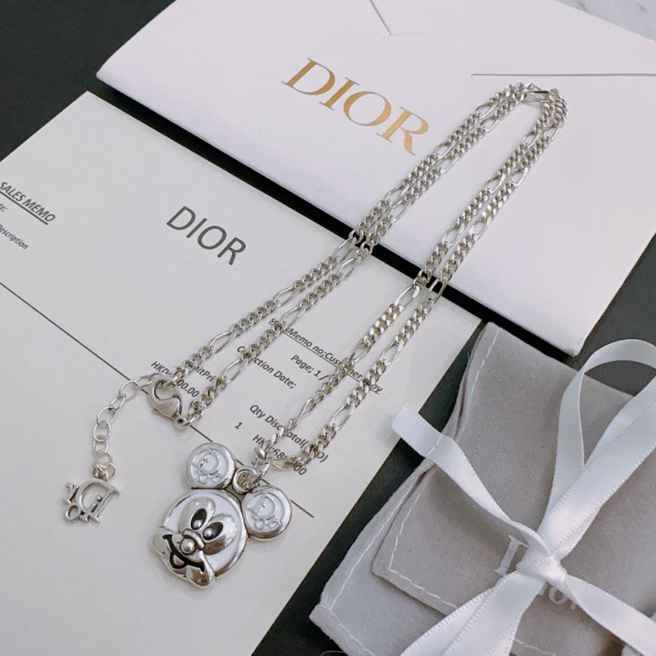 réplica,joyas,joyería,1:1,replica,fake,lujo,barato réplica,joyas,joyería,1:1,replica,fake,lujo,barato Collar DIOR Nuevo estilo de pareja de contador (E481)