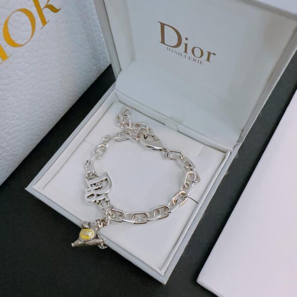 réplica,joyas,joyería,1:1,replica,fake,lujo,barato Pulsera estilo pareja Dior con ágata multielemento y plata tailandesa (57B9)