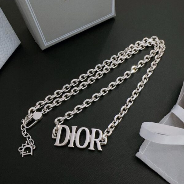 réplica,joyas,joyería,1:1,replica,fake,lujo,barato Collar DIOR Nuevo estilo de pareja de contador (AAA1)