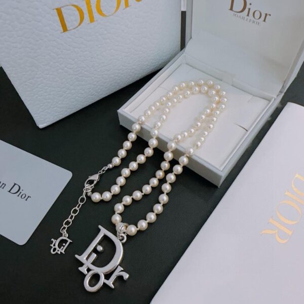 réplica,joyas,joyería,1:1,replica,fake,lujo,barato Collar DIOR Nuevo estilo de pareja de mostrador (1B4D)