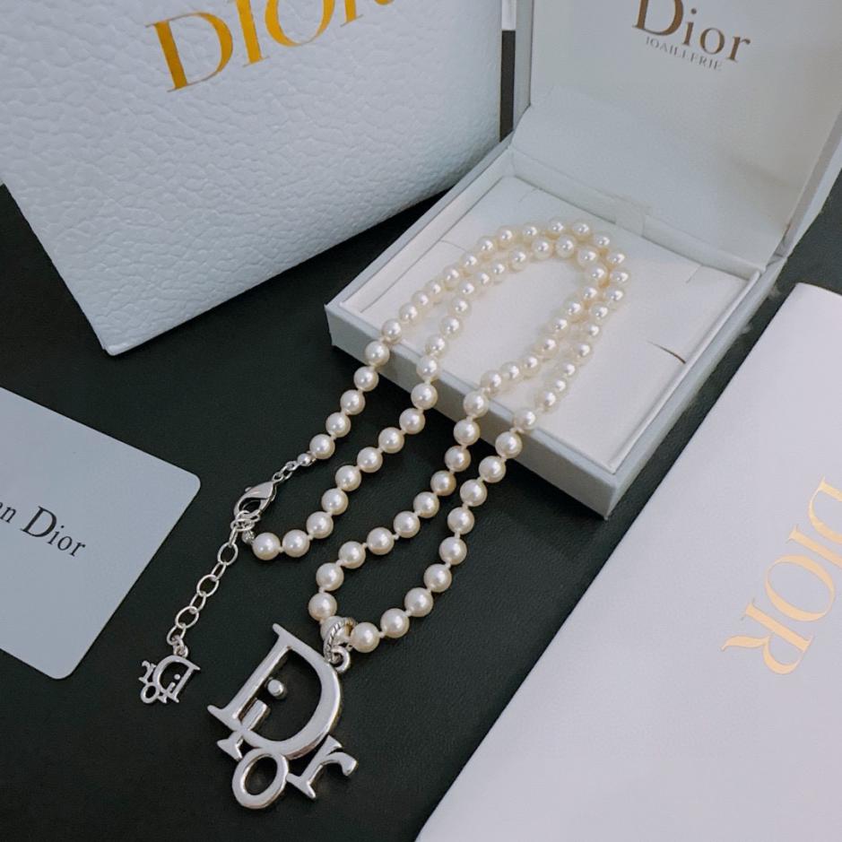 réplica,joyas,joyería,1:1,replica,fake,lujo,barato réplica,joyas,joyería,1:1,replica,fake,lujo,barato Collar DIOR Nuevo estilo de pareja de mostrador (1B4D)