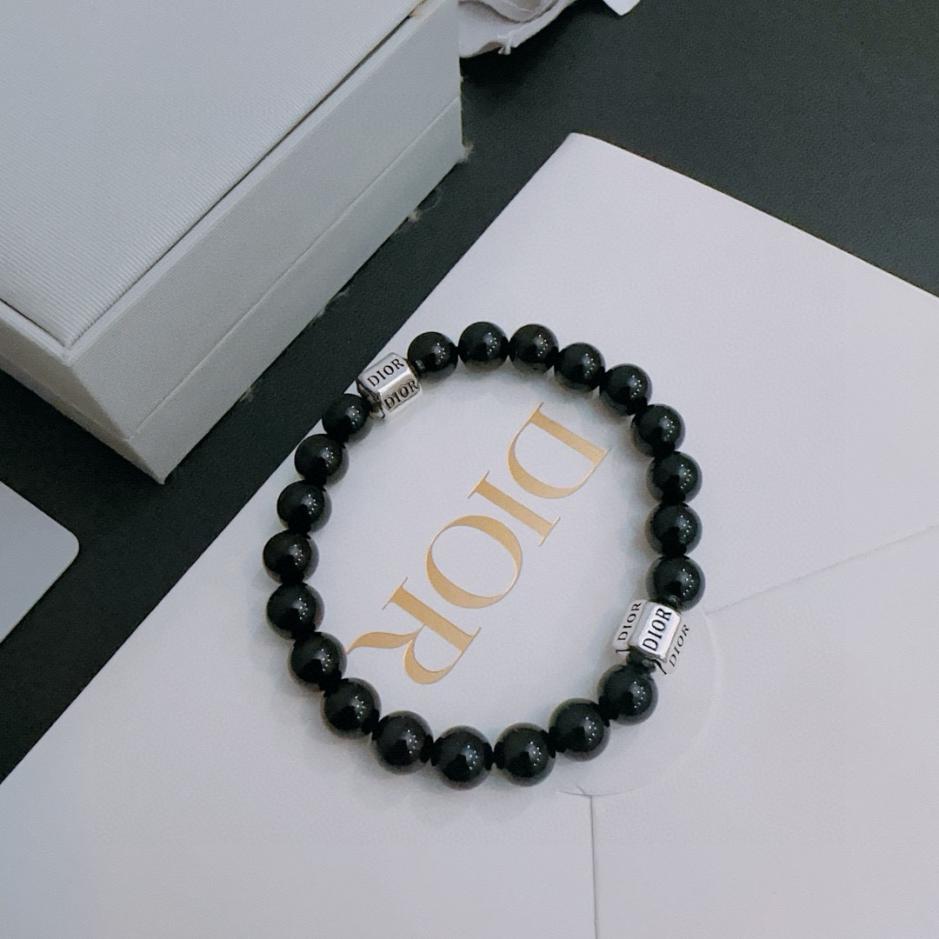 réplica,joyas,joyería,1:1,replica,fake,lujo,barato réplica,joyas,joyería,1:1,replica,fake,lujo,barato Pulsera estilo pareja Dior con ágata multielemento y plata tailandesa (24C7)
