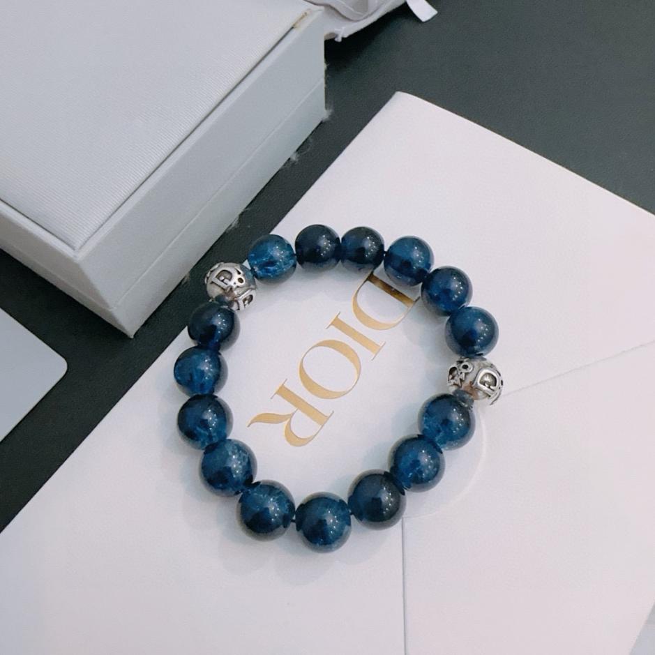 réplica,joyas,joyería,1:1,replica,fake,lujo,barato réplica,joyas,joyería,1:1,replica,fake,lujo,barato Pulsera estilo pareja Dior con ágata multielemento y plata tailandesa (8F61)