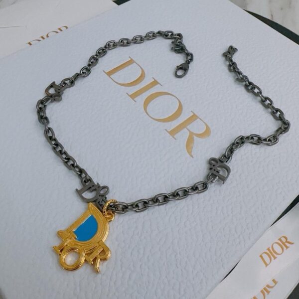réplica,joyas,joyería,1:1,replica,fake,lujo,barato Collar DIOR Nuevo estilo de pareja de mostrador (46DF)