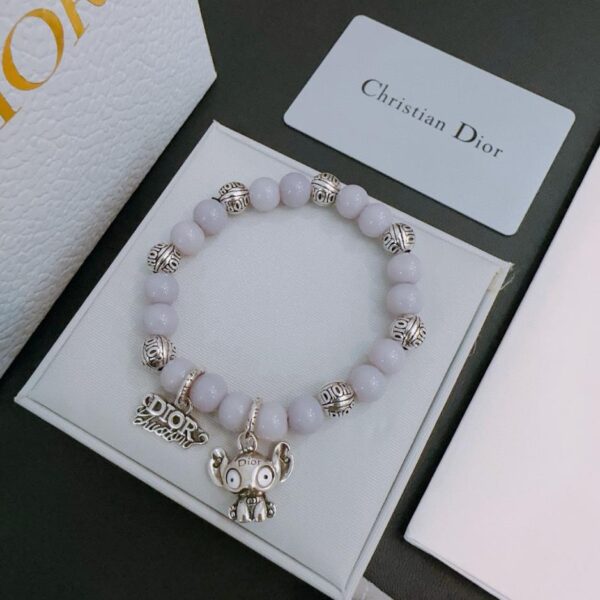 réplica,joyas,joyería,1:1,replica,fake,lujo,barato Pulsera estilo pareja Dior con ágata multielemento y plata tailandesa (CD9A)