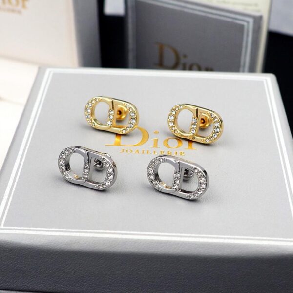 réplica,joyas,joyería,1:1,replica,fake,lujo,barato Pendientes con diamantes y letras CD Dior (1410)