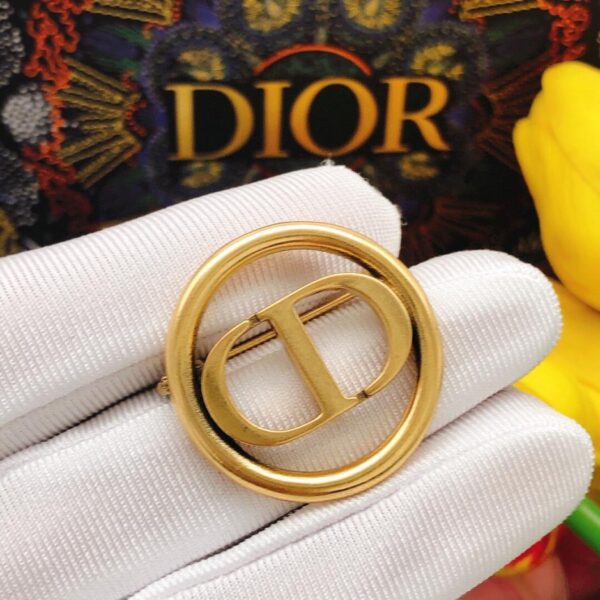 réplica,joyas,joyería,1:1,replica,fake,lujo,barato Broche Dior CD broche de oro(851F)