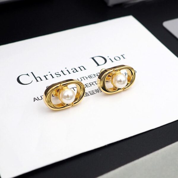 réplica,joyas,joyería,1:1,replica,fake,lujo,barato Pendientes Dior CD mini versión de Petit CD Jolie (7D4D)