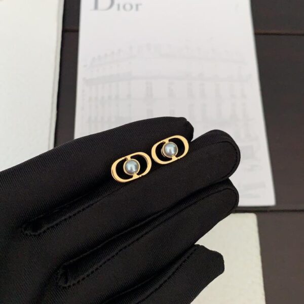 réplica,joyas,joyería,1:1,replica,fake,lujo,barato Dior últimos pendientes de perlas grises CD (DEC1)
