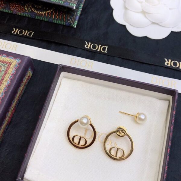 réplica,joyas,joyería,1:1,replica,fake,lujo,barato DIOR nuevos pendientes Dior CD, igual que el mostrador (7DCB)