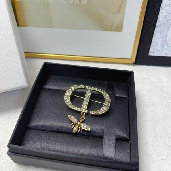 réplica,joyas,joyería,1:1,replica,fake,lujo,barato Broche Dior con el nuevo logo de la abeja (CEF5)