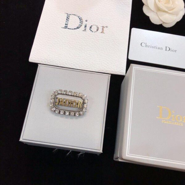 réplica,joyas,joyería,1:1,replica,fake,lujo,barato Contador de broche Dior letra JADOOR nuevo modelo (4D9C)