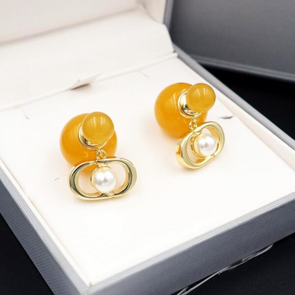 réplica,joyas,joyería,1:1,replica,fake,lujo,barato Nuevos pendientes Tribales color gelatina de Dior (A0B6)