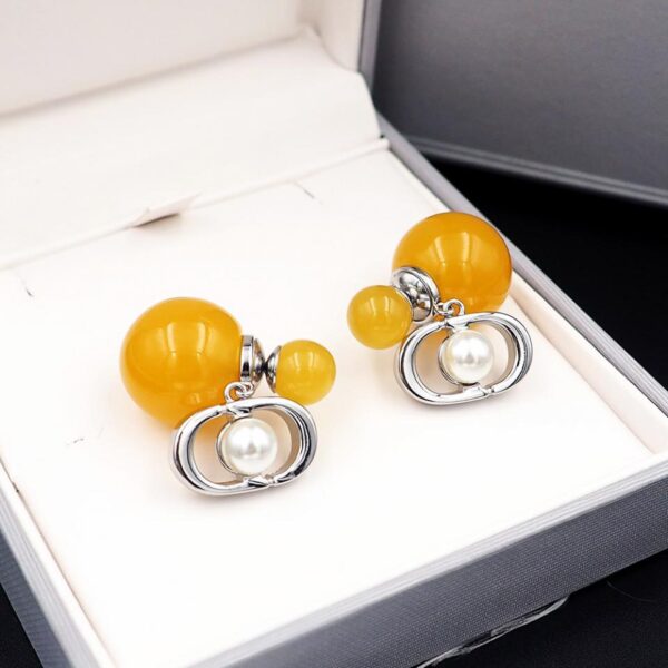 réplica,joyas,joyería,1:1,replica,fake,lujo,barato Los nuevos pendientes Tribales color gelatina de Dior (F4D9)