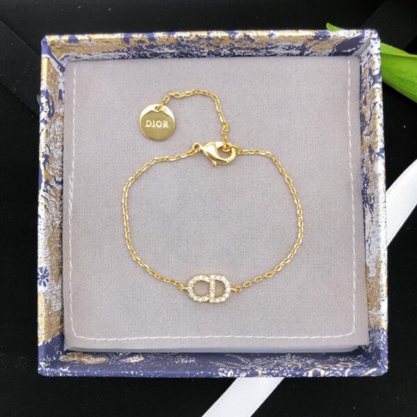 réplica,joyas,joyería,1:1,replica,fake,lujo,barato Pulsera Dior CD de diamantes mini pulsera del mismo material en el mostrador (C1C3)