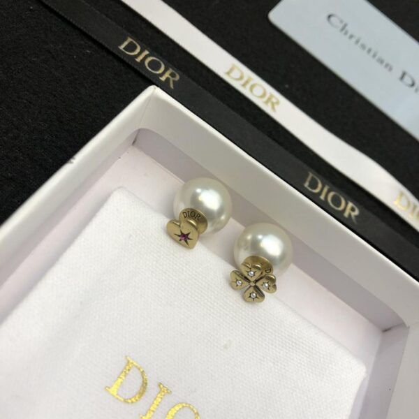réplica,joyas,joyería,1:1,replica,fake,lujo,barato Aretes Dior Love CD asimétricos (9705)