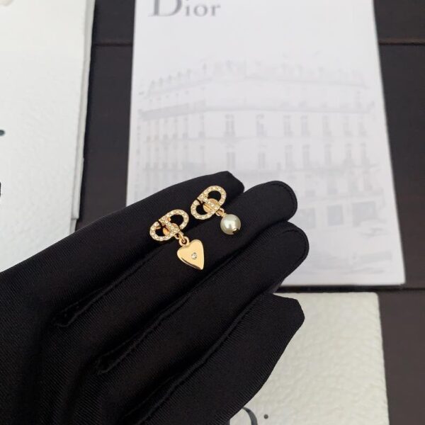 réplica,joyas,joyería,1:1,replica,fake,lujo,barato Dior últimos pendientes CD love (F82B)