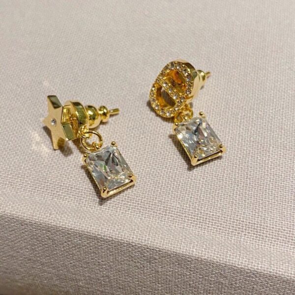 réplica,joyas,joyería,1:1,replica,fake,lujo,barato Los últimos pendientes de perlas grandes con diamantes rosas de Dior (4926)