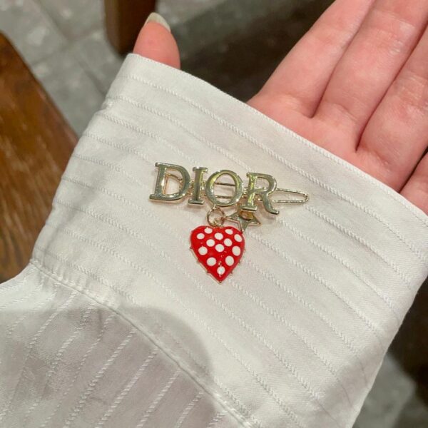 réplica,joyas,joyería,1:1,replica,fake,lujo,barato Contador de pinzas para el cabello con letras Dior nuevo modelo (E7EC)