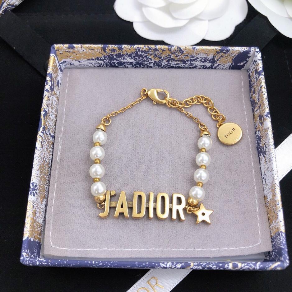 réplica,joyas,joyería,1:1,replica,fake,lujo,barato réplica,joyas,joyería,1:1,replica,fake,lujo,barato Pulsera con letras JADIOR estrella de cinco puntas Dior (5280)