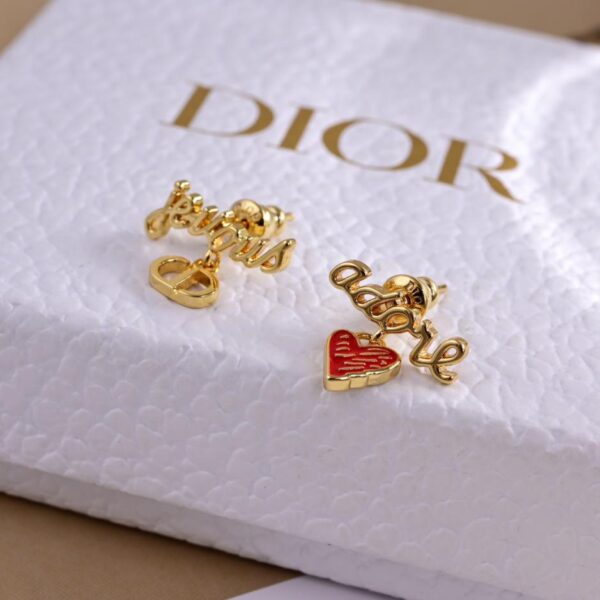 réplica,joyas,joyería,1:1,replica,fake,lujo,barato Pendientes Dior con letras nuevas (1842)