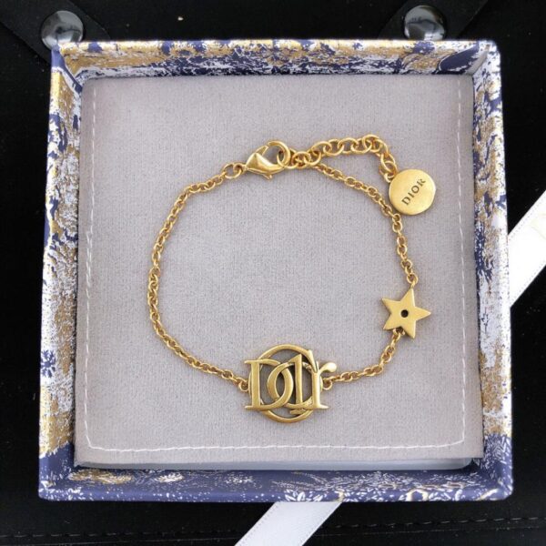 réplica,joyas,joyería,1:1,replica,fake,lujo,barato El collar Dior con letras y estrellas más nuevo de Dior (4BFA)