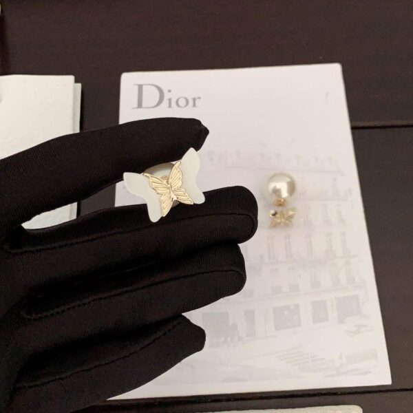 réplica,joyas,joyería,1:1,replica,fake,lujo,barato Los últimos aretes CD con diamantes y cuentas grandes y pequeñas de Dior (2FB8)