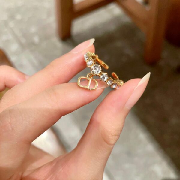 réplica,joyas,joyería,1:1,replica,fake,lujo,barato Anillo con letras CD de la serie de diamantes Dior (5509)
