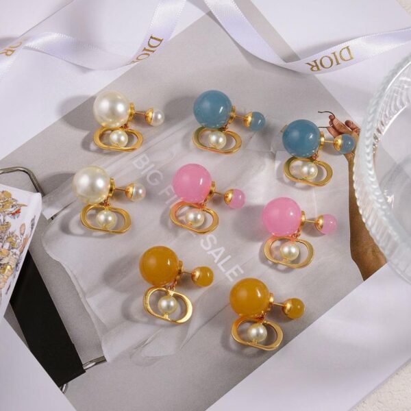 réplica,joyas,joyería,1:1,replica,fake,lujo,barato Pendientes Dior nueva letra CD (58A8)