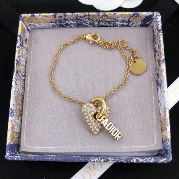 réplica,joyas,joyería,1:1,replica,fake,lujo,barato Collar DIOR CD letra estrella doble capa (E3D8)