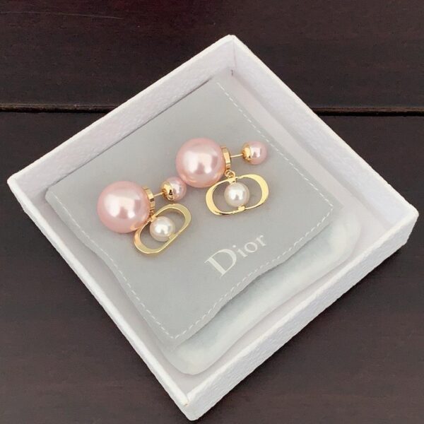 réplica,joyas,joyería,1:1,replica,fake,lujo,barato Dior últimos pendientes de perlas azules grandes y pequeñas (D47A)