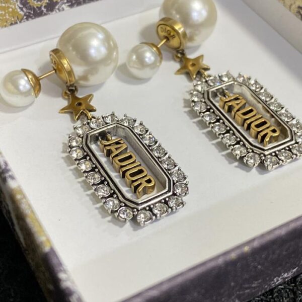 réplica,joyas,joyería,1:1,replica,fake,lujo,barato Pendientes asimétricos Dior New Pearl Bee (9136)