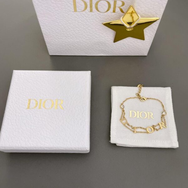 réplica,joyas,joyería,1:1,replica,fake,lujo,barato Pulsera de doble capa con letras Dior (7CF3)