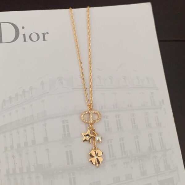réplica,joyas,joyería,1:1,replica,fake,lujo,barato El último collar de trébol de cuatro hojas de Dior (4D25)