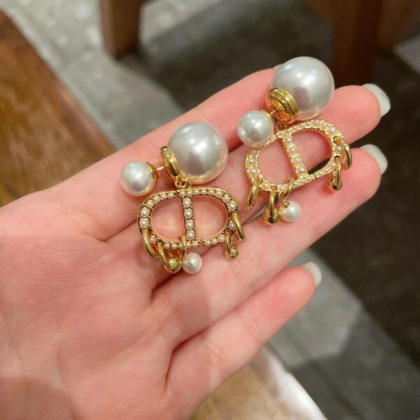 réplica,joyas,joyería,1:1,replica,fake,lujo,barato Contadores de pendientes Dior de segunda mano (495A)