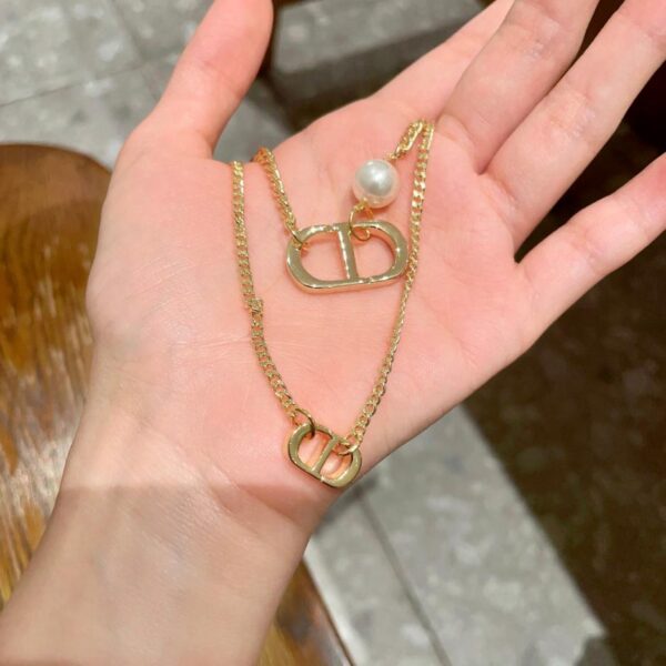 réplica,joyas,joyería,1:1,replica,fake,lujo,barato Collar Dior de segunda mano Counter Consistent (D99D)
